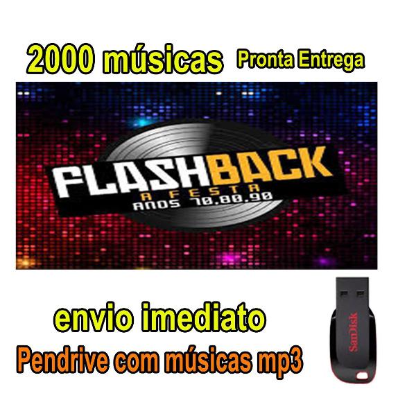 Pen Drive 16gb com 2000 mp3 Flashback
