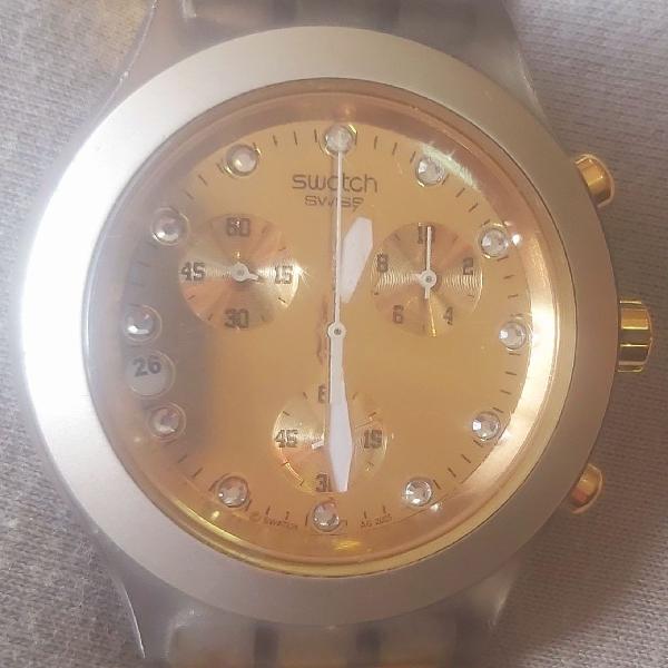 Relógio Dourado Swatch