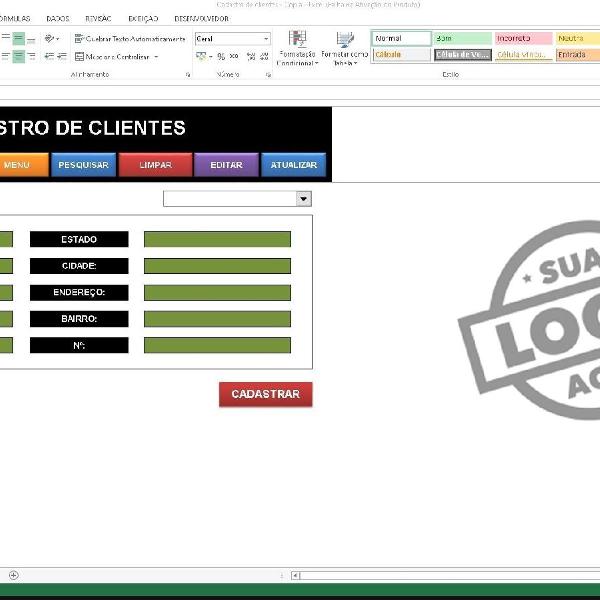 Sistema automatizado de cadastro de clientes.