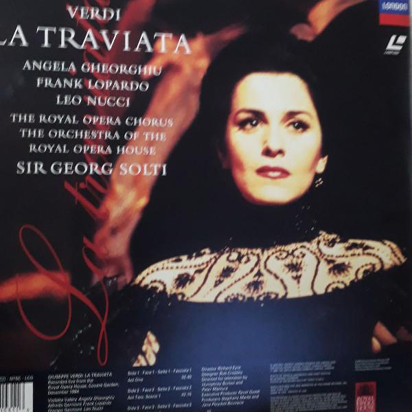VideoLaserDisk La Traviata com Angela Gheorghiu e regente