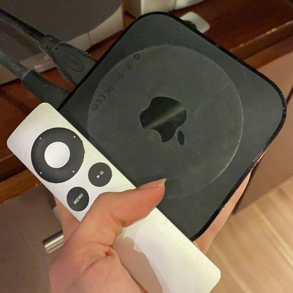apple tv com controle