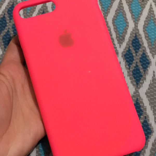 capinha iphone 8plus - rosa neon
