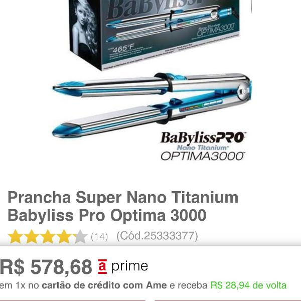 chapinha original babyliss pro super nano titanium