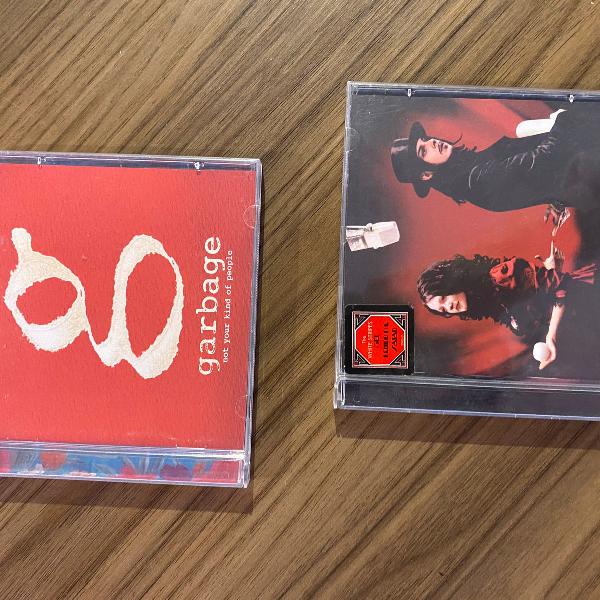 combo cds garbage + the white stripes