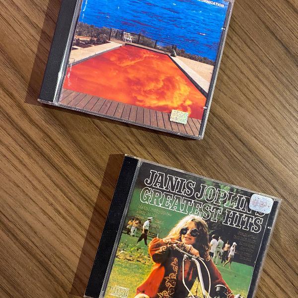 combo cds importado - janis joplins + red hot chilli peppers