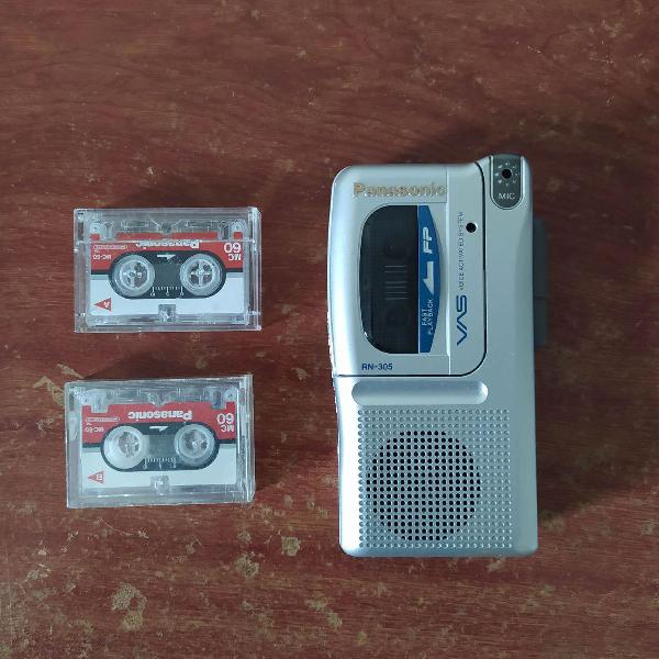 microcassette recorder gravador panasonic