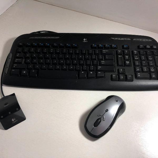 teclado com mouse logitech