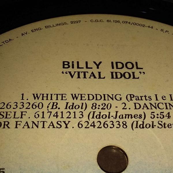 vinil billy idol 1985 "to be a lover"