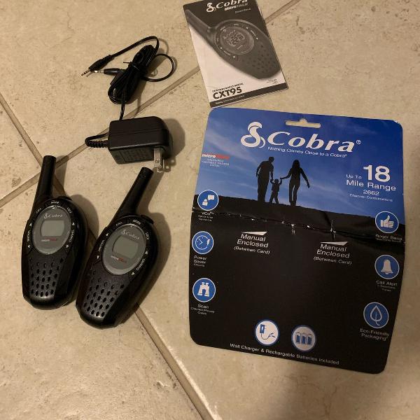 walkie-talkie cobra importado