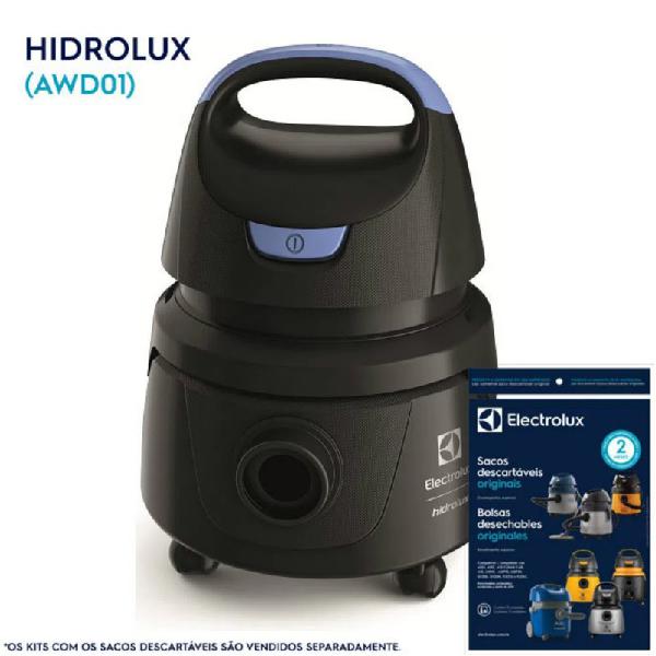 Aspirador de Pó e Água 1250W Hidrolux Electrolux 5L c/