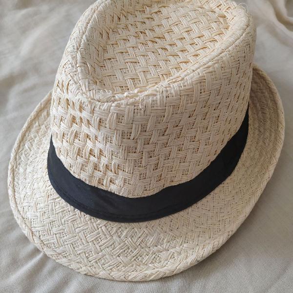 Chapéu em fibra de papel estilo Panamá