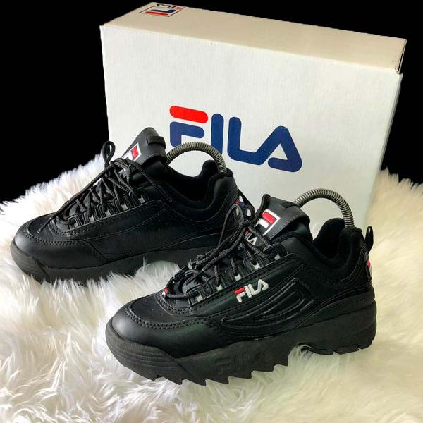 Fila Disruptor Preto Tênis masculino oferta imperdível 50%