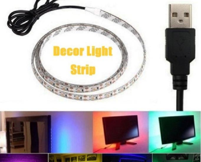 Fita LED colorida USB 5volts - 1 metro decorativa