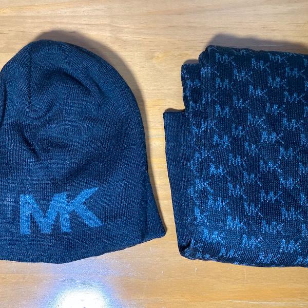 Kit Gorro Duplca Face + Cachecol Michael Kors MK Original