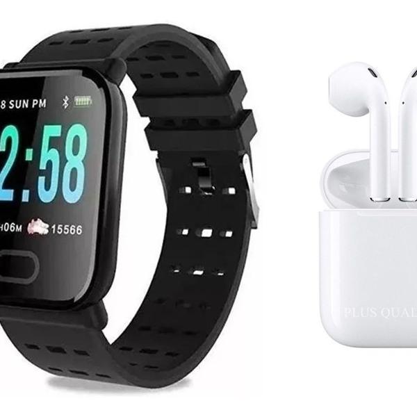 Relógio Smartwatch Inteligente Bluetooth + Fone Sem Fio I11