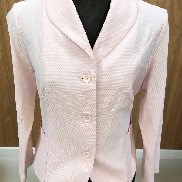 blazer rosa claro