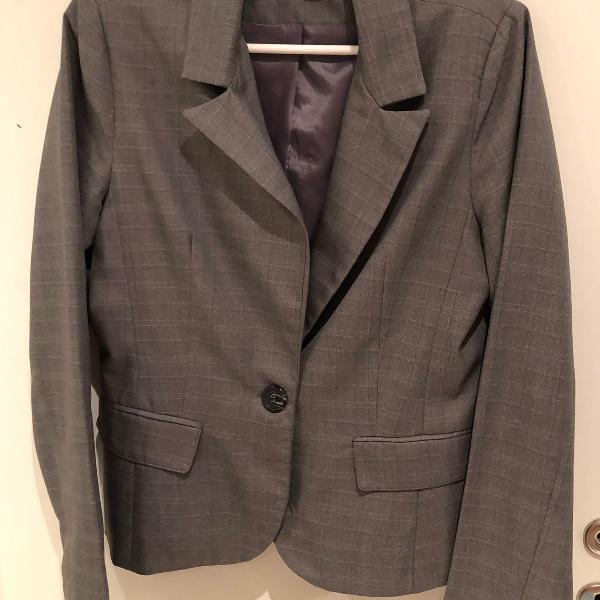 blazer social cinza