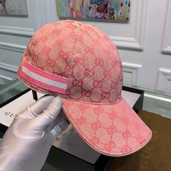 boné gucci importado rosa coleção atemporal italiano luxo
