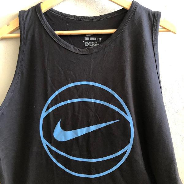 camiseta masculina preta bola nike