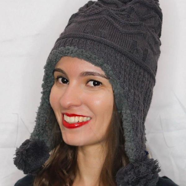 gorro cores luva frio cachecol