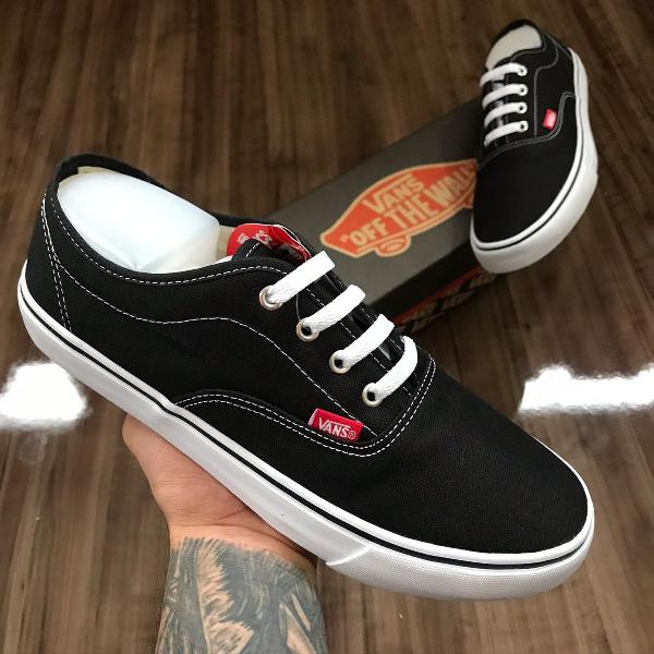 tênis vans vns era preto branco 41