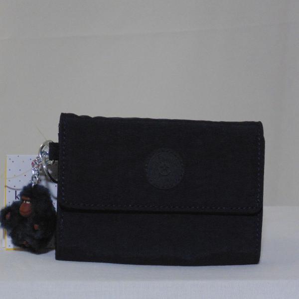 Carteira Kipling Pixi Black Importada USA (15x10x3,5cm) com