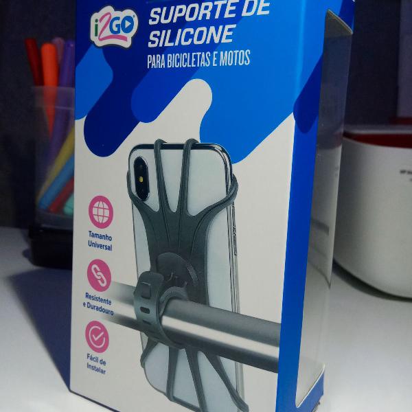 Suporte de silicone para bicicleta e motos