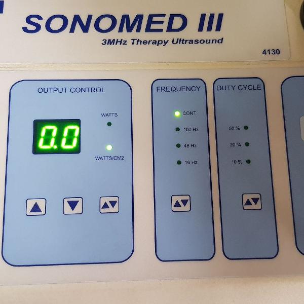 Ultrassom Sonomed 3 MHz precisando de manutenção
