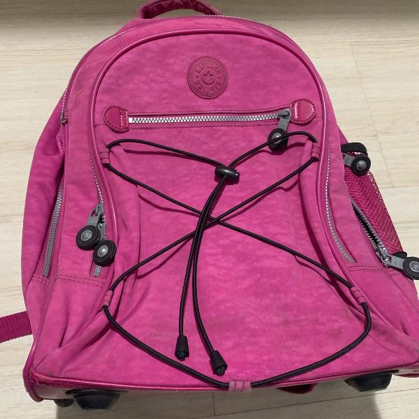 bolsa de rodinha kipling rosa