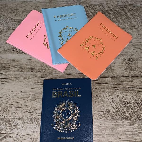 kit 3 capas para passaporte