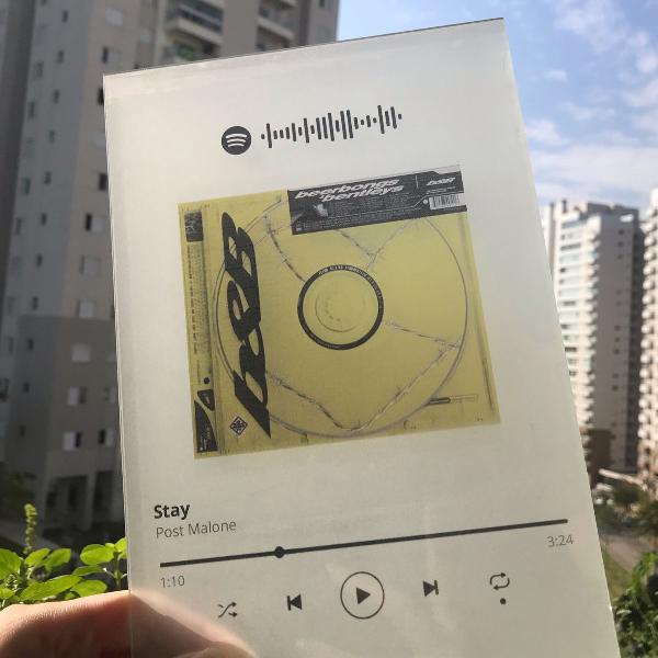placas vidro com música (personalizadas)