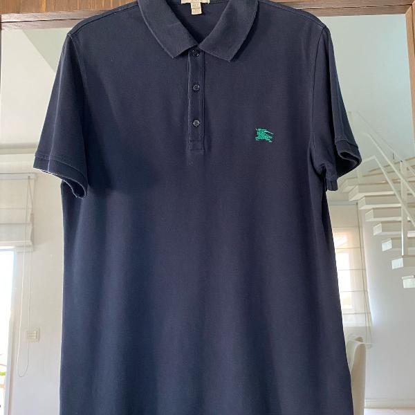 polo burberry azul marinho