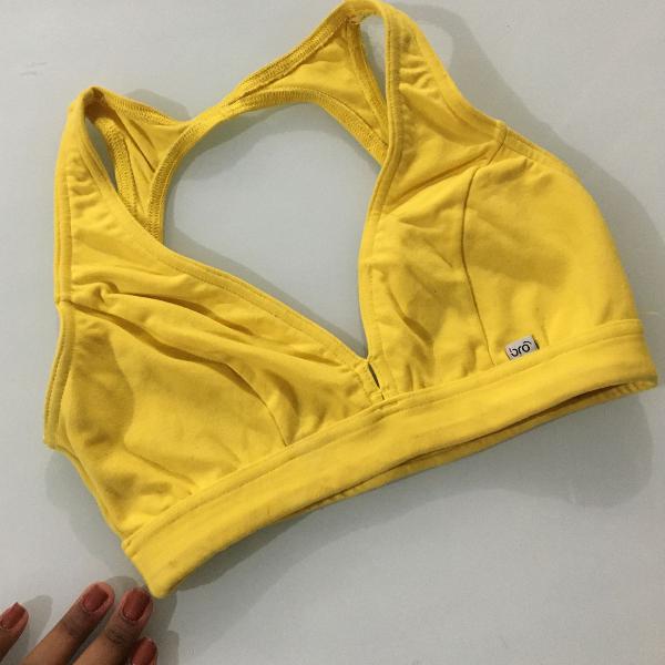 top amarelo bro fitwear