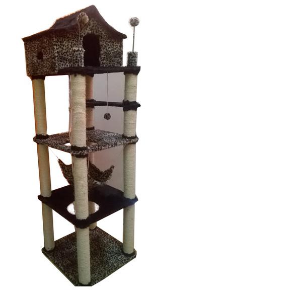 Arranhador Torre 4 Andares Para Gatos Mod.1008