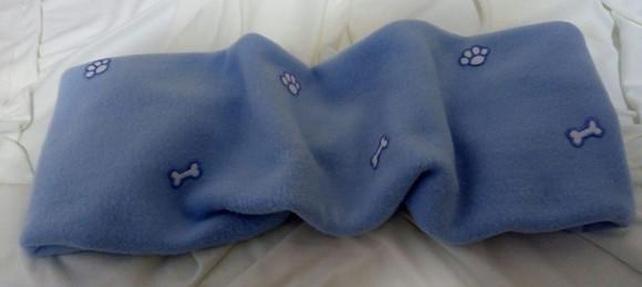 Manta em Soft para cachorro - Azul Bebê - 80cm x 80cm