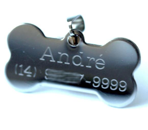 PLACA IDENTIFICAÇÃO CACHORRO CAO PINGENTE COLEIRA