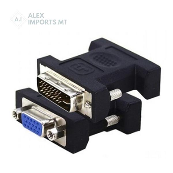 Adaptador Dvi Macho para Vga Fêmea Cabo Conversor