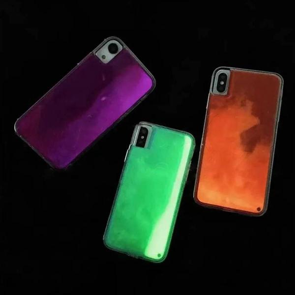 Capinha Areia Neon Liquido Para iPhone 11 E 11 Pro