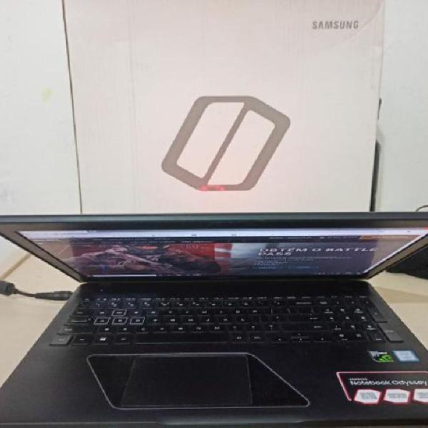 Notebook Odyssey Samsung Gamer I7 1TB GTX1050 Leia o anuncio