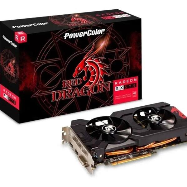 Placa de Video PowerColor Radeon RX 570 4GB Red Dragon