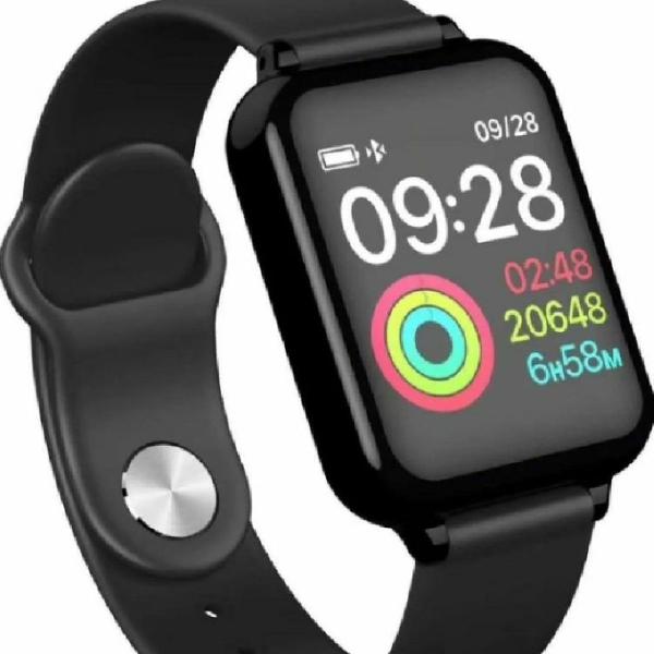 Relógio digital smartwatch preto