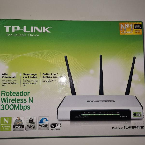 Roteador + Repetidor TPLink 300 mbps