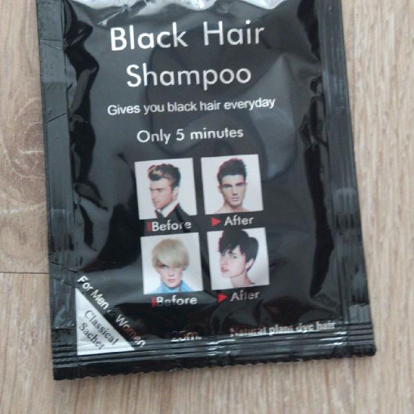 Tinta Shampoo Escurecedor Black Hair Shampoo Refil 5 ml