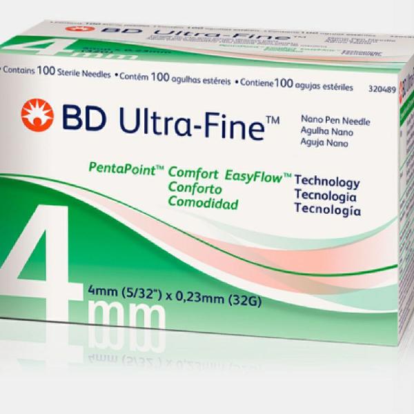 agulha Para Insulina Bd Ultra Fine Pentapoint 4mm 84