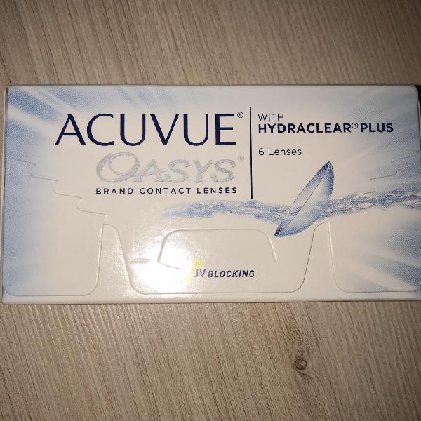 caixa lentes de contato (15 dias) 3 pares - acuvue oasys