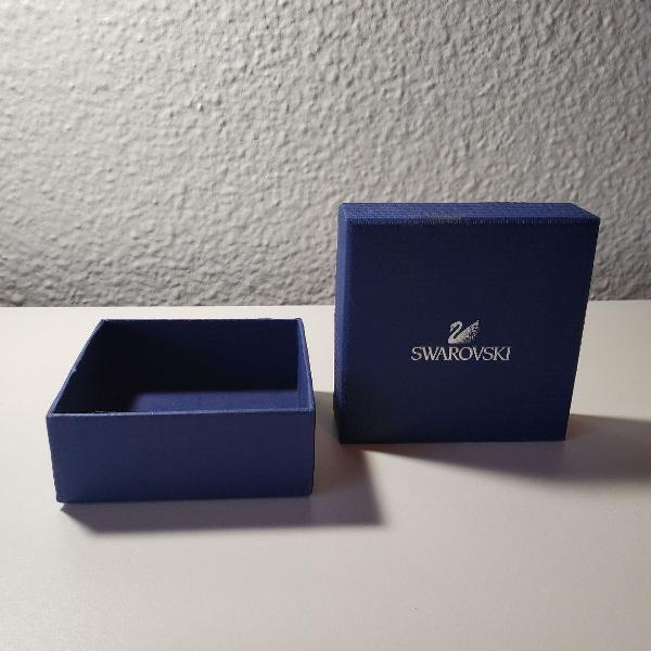 caixa swarovski azul com espuma interna