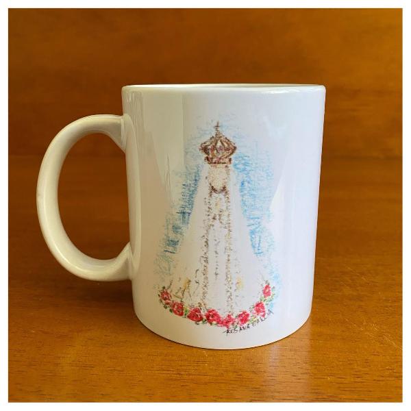 caneca branca nossa senhora