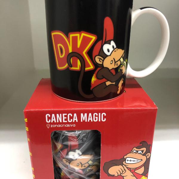 caneca donkey kong personalizada de porcelana muda de cor -