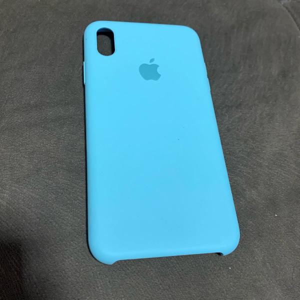 capa iphone xs max tela 6.5 usada azul
