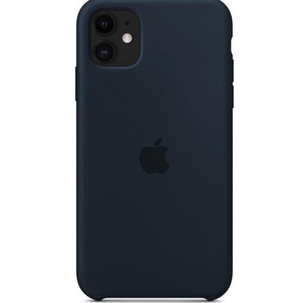 capa para iphone 11 em silicone - azul cobalto